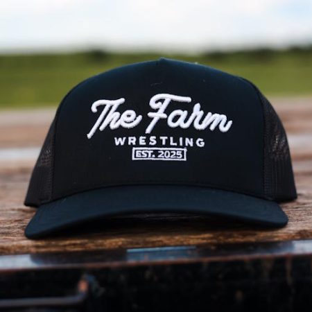 The Farm Black & White Wrestling Hat
